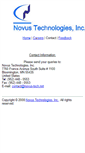 Mobile Screenshot of contact.novus-tech.net