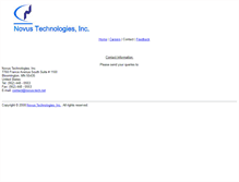 Tablet Screenshot of contact.novus-tech.net